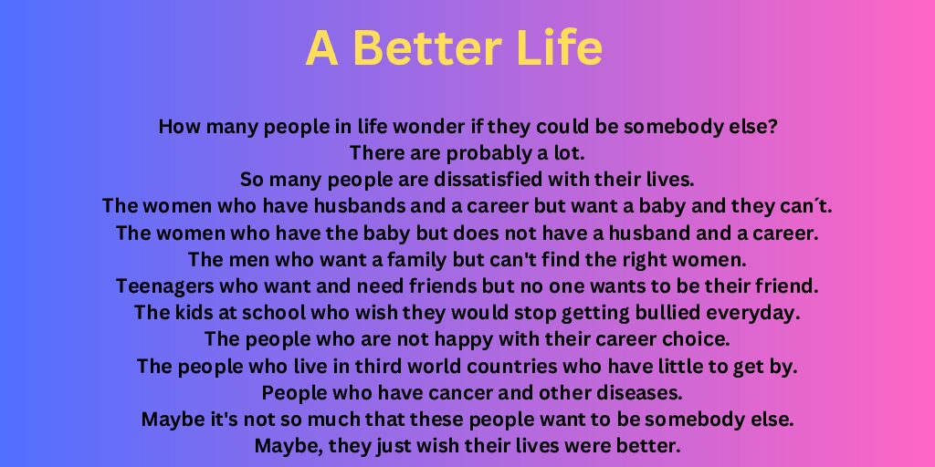 A Better Life