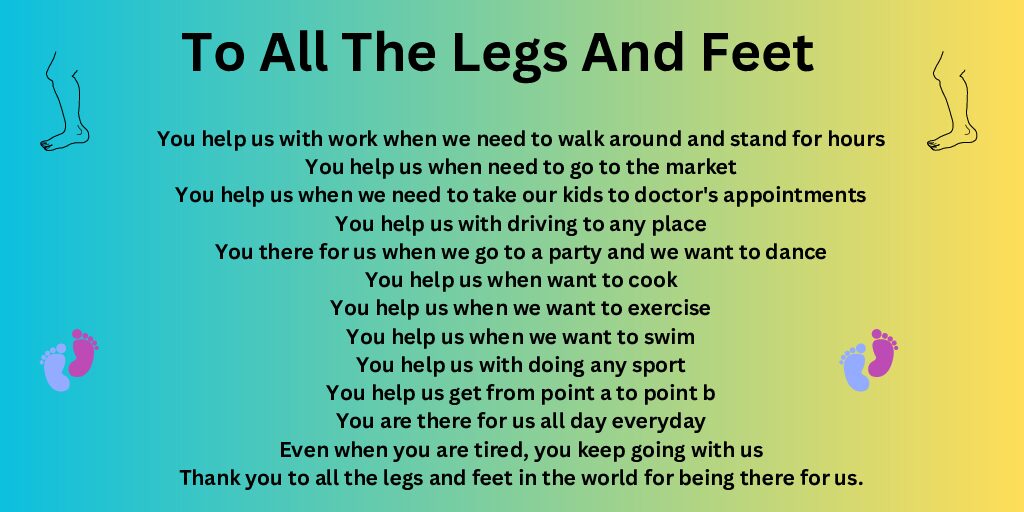 To All The Legs And Feet